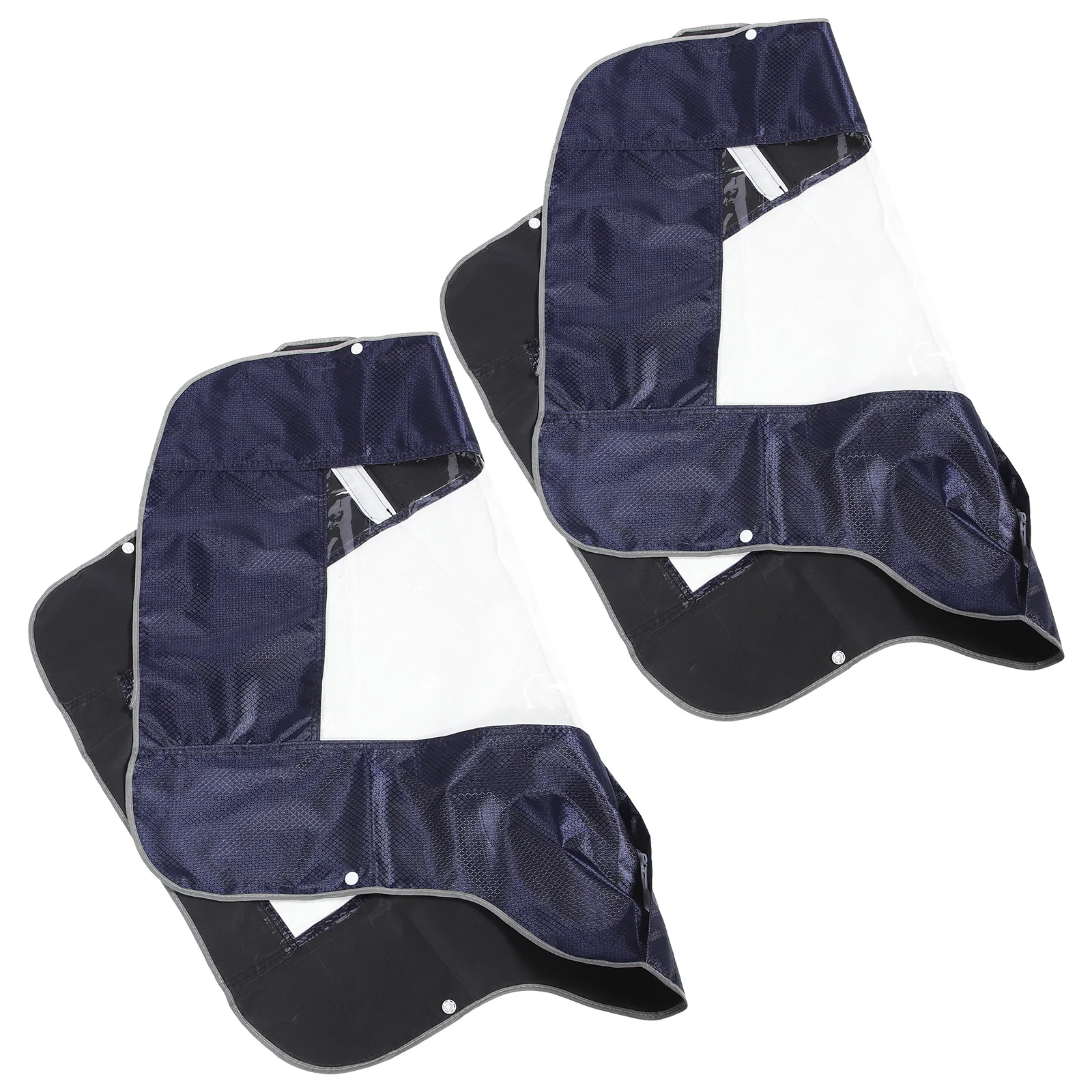 

2Pcs Waterproof Scooter Control Panel Cover Oxford Fabric Dustproof Rainproof Clear Window Mobility Scooter Handlebar Dashboard