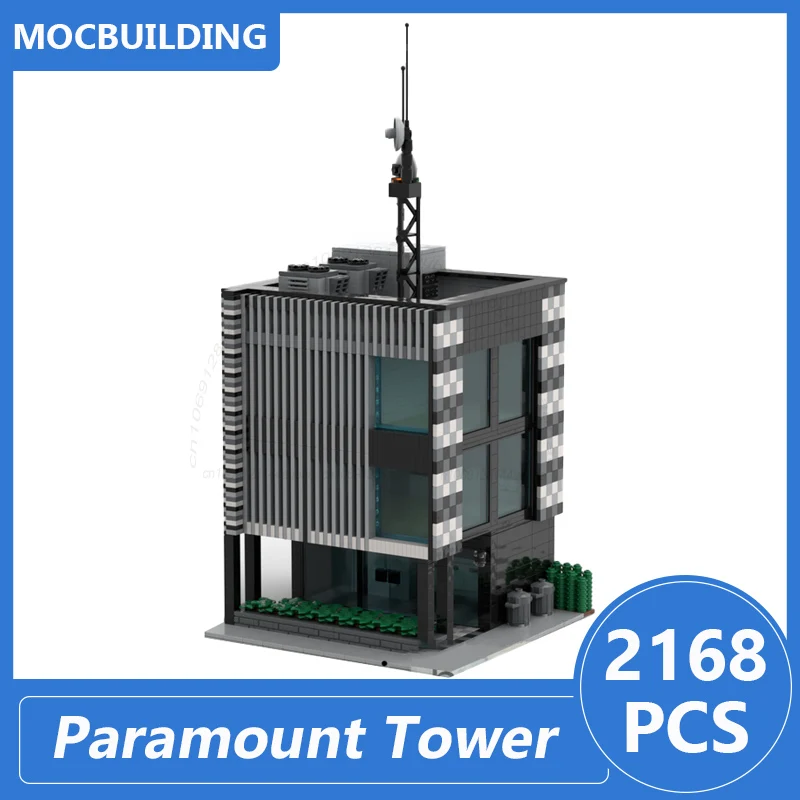 

Paramount Tower Modular Buildings Moc Building Blocks Diy Assemble Bricks Apartment Architecture Display Xmas Toys Gifts 2168PCS