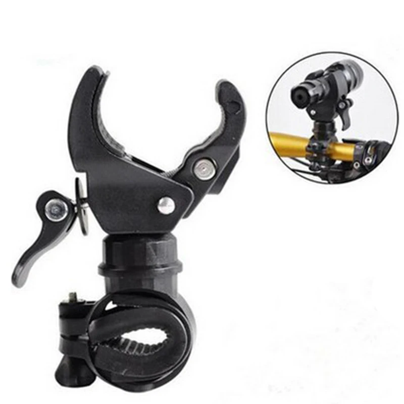 

Bicycle Flashlight Mount with 360 Degree Adjustable Head for Precise Light Direction Control on Handlebars Diameter 1.8cm 3.5cm