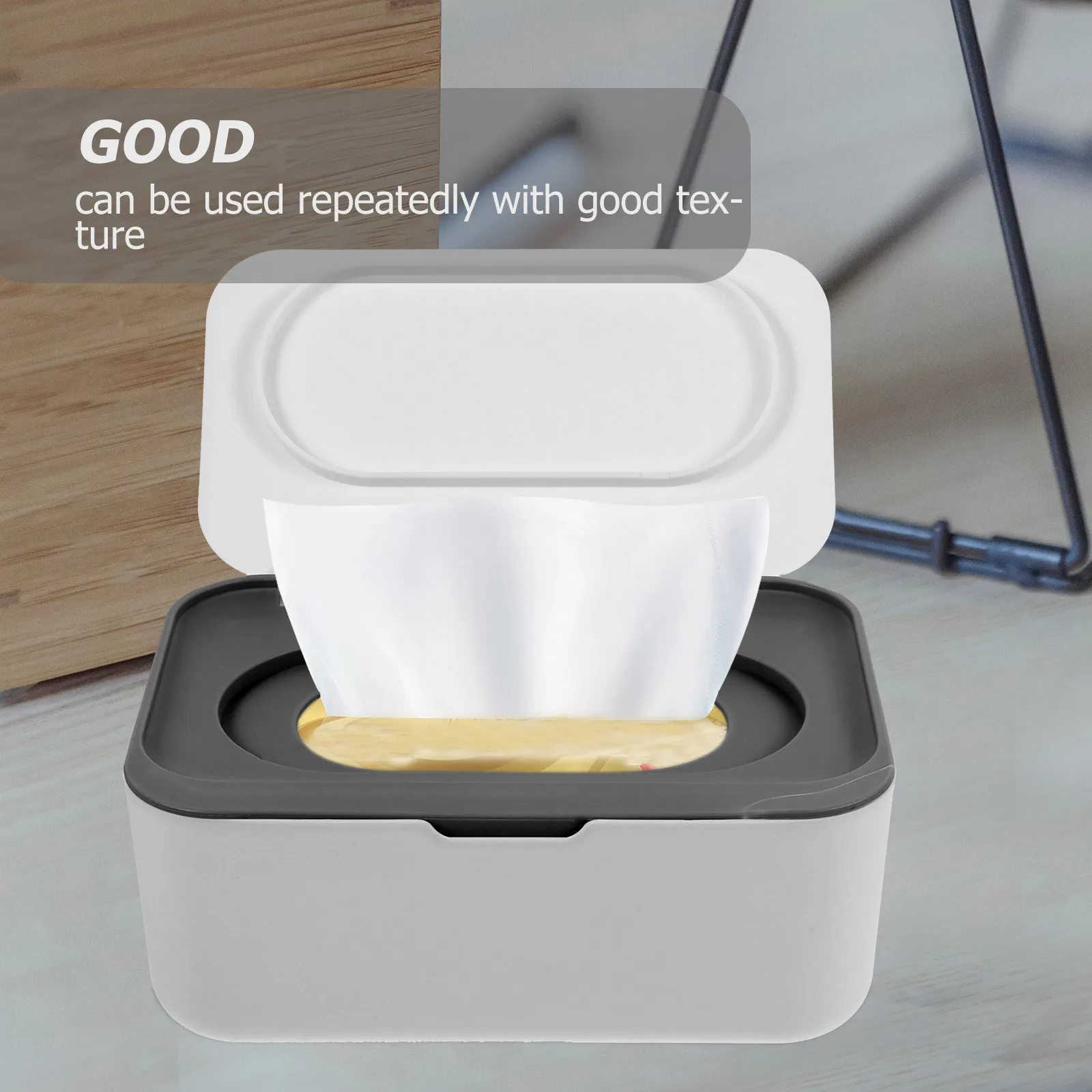 حامل مناديل للحمام قابل لإعادة الملء، حاوية مناديل محمولة خفيفة الوزن وقابلة لإعادة الاستخدام للسفر، ملمس جيد