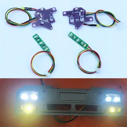 JX Model LED przednie/tylne oświetlenie System reflektory Taillight dla 1/14 Tamiya RC wywrotka wywrotka MAN F2000 akcesoria samochodowe Diy