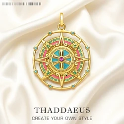 Pendant Magic Aztec Amulet Summer Brand New Golden Jewelry Ethnic Pure 925 Sterling Silver Powerful Gift For Women Men
