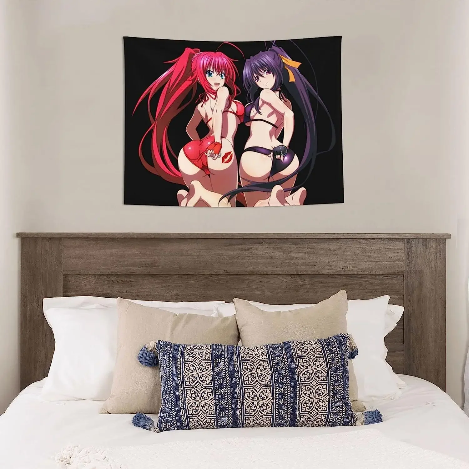 Anime High School DxD Rias Gremory Tapestry Wall Hanging,Anime Tapestry Poster Home Decor for Birthday Living Room