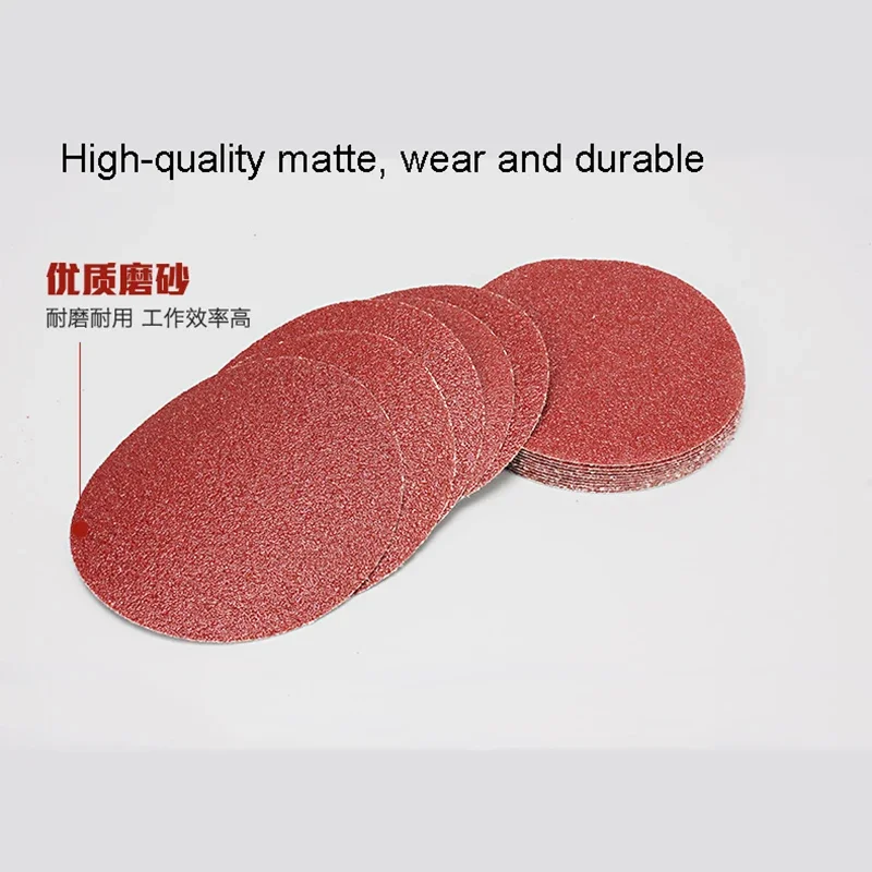 160pcs 5 inch 125mm flocking sandpaper disc sanding cashmere abrasives carton dry grinding polishing