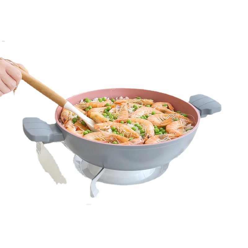 Nordic Wind 28cm Starry Sky Grey Double Ear Soup Pot Household Multifunctional Cookware Induction Cooker Universal Non-stick Pot