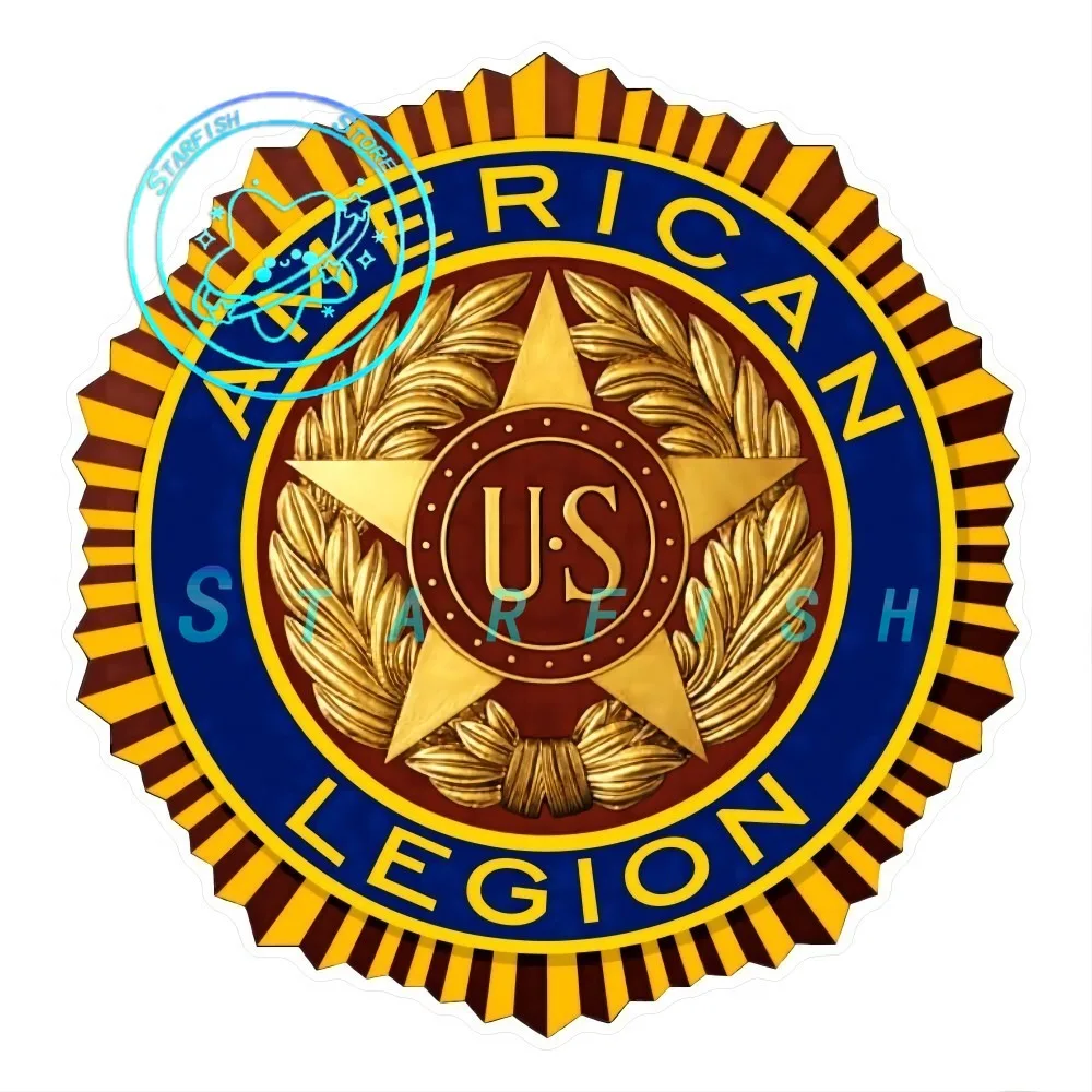 

American Legion Car and Motorcycle Decal Sticker Waterproof and Sunscreen PVC Material Spray Process