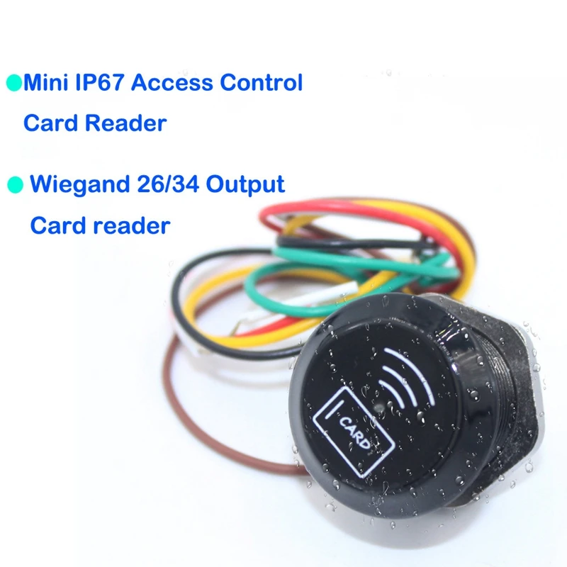 9-15V 125Khz EM Card Reader Proximity For Access Control Wiegand Reder With Wiegand 26 34 Output