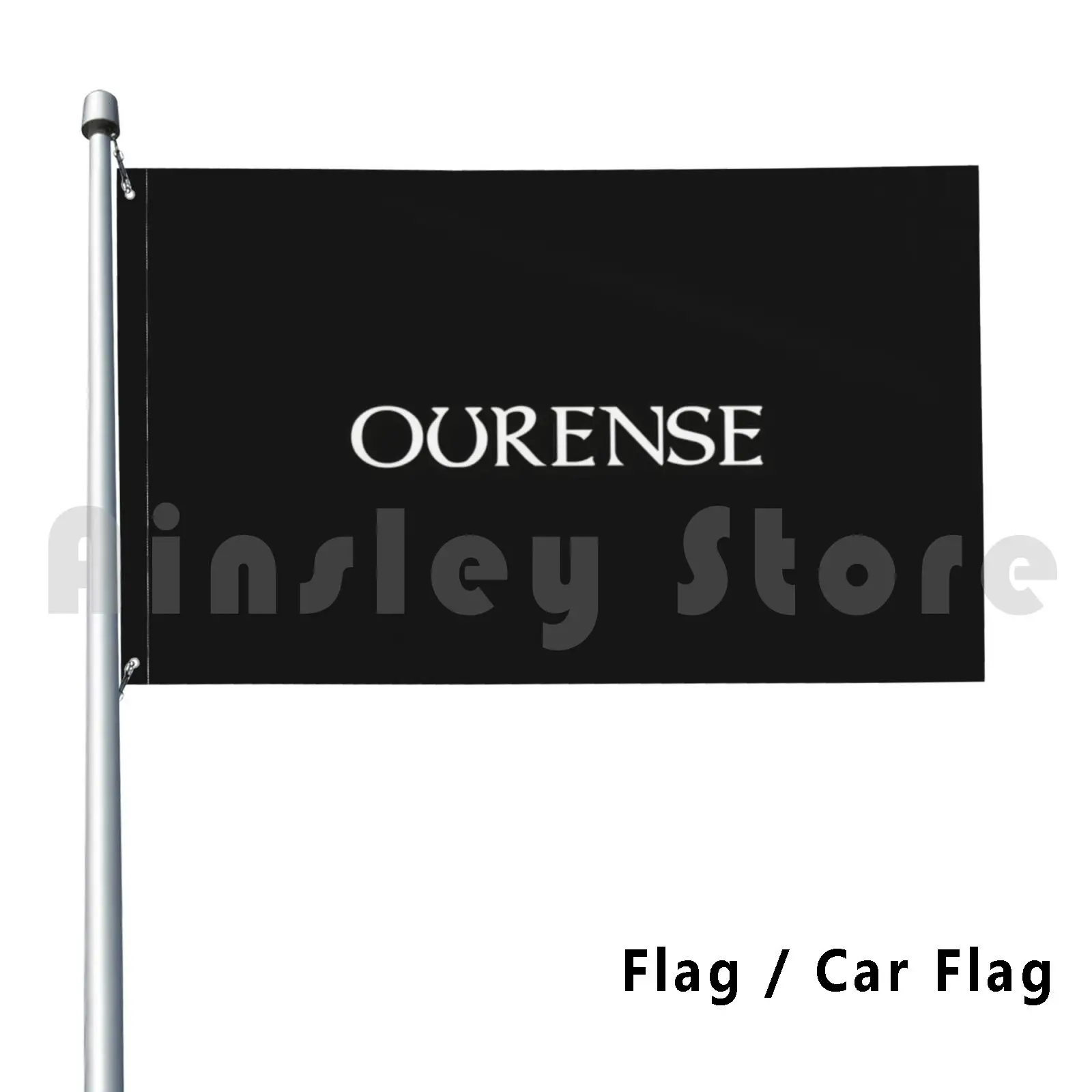 Bandera de coche de bandera de Ourense ¿Divertida Galicia Galician Simple Coru? Una ciudad España