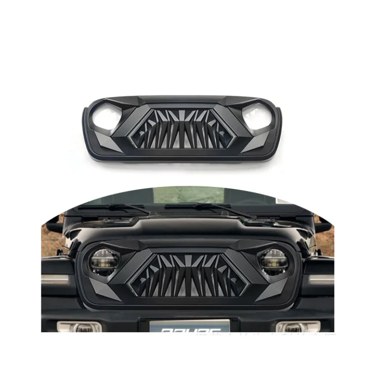 Jeep Wrangler JL Accessories Front Bumper Grill For Jeep Wrangler JL Upgrade Black Armor Wrangler JL Grille