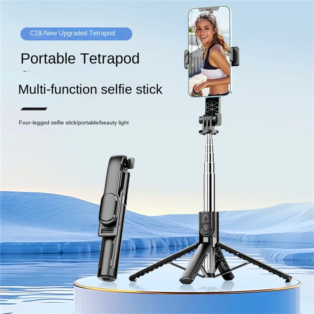 FANGTUOSI 2025 New Wireless Selfie Stick For Smartphone 40.5 Inch Tripod with Bluetooth Remote Portables Foldable Stand For Live