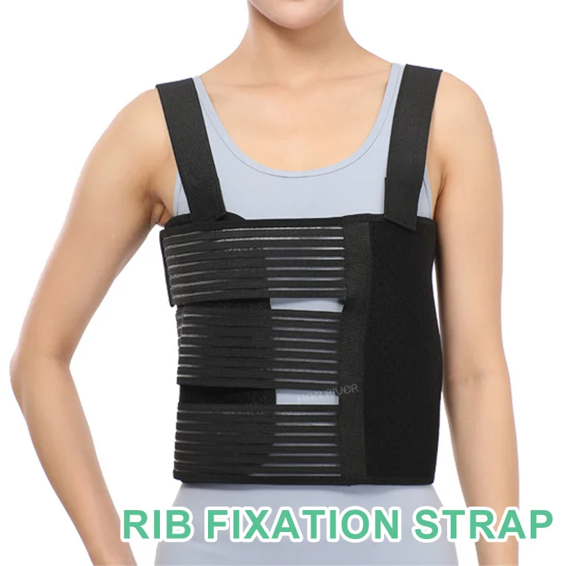 Adjustable rib fixation with chest protector Fixation protection towel Comfort fabric upper body care