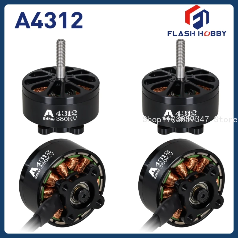 FLASHHOBBY Arthur A4312/A4314/A4315 Racing Motor 380KV 700KV Brushless Motor A4320 High Power FPV For RC Drone - image 1 of 6