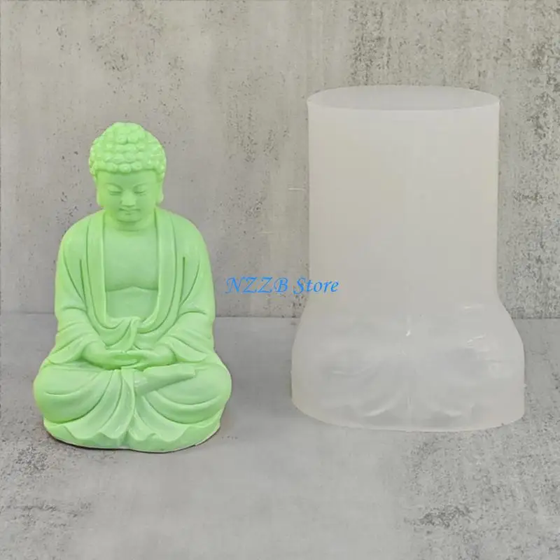

T21F Figures Moulds Making Tools Clay Moulds Crafts Moulds Buddhism Shaped Silicone Material for DIY Hand-Making Lover