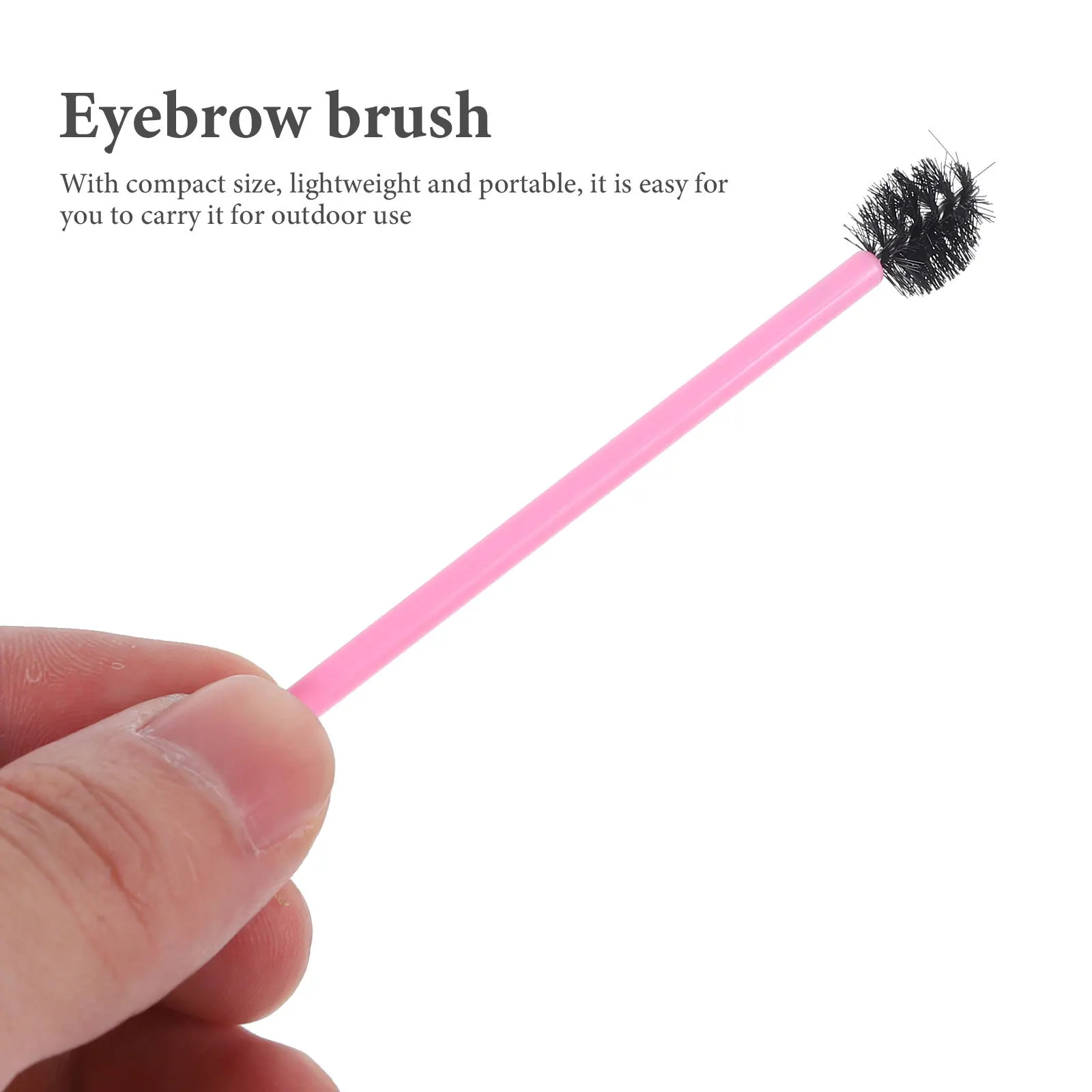 

100pcs Disposable Eyelash Brushes Portable Makeup Tools Travel Skin-Friendly Lash Wand Brow Spoolie Set Applicator Supplies