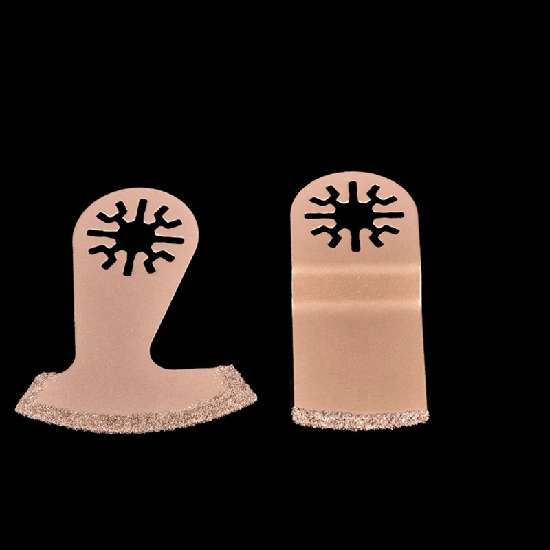 Quente! Lâmina De Serra Oscilante De Carboneto De Diamante, Multi-Ferramenta, Ferramenta De Corte De Metal, Concreto, Cerâmica, Azulejo, Cortador De Madeira, 2 Pcs