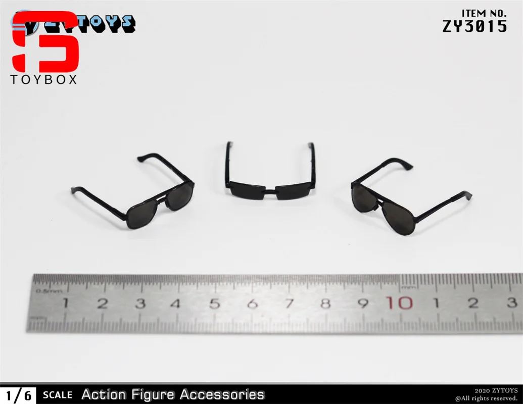 ZYTOYS ZY3015 ZY3016 ZY15-20 Skala 1/6 Męskie Damskie Okulary Przeciwsłoneczne Akcesoria Model Pasujące do 12-calowych Figur Żołnierzy i Lalek