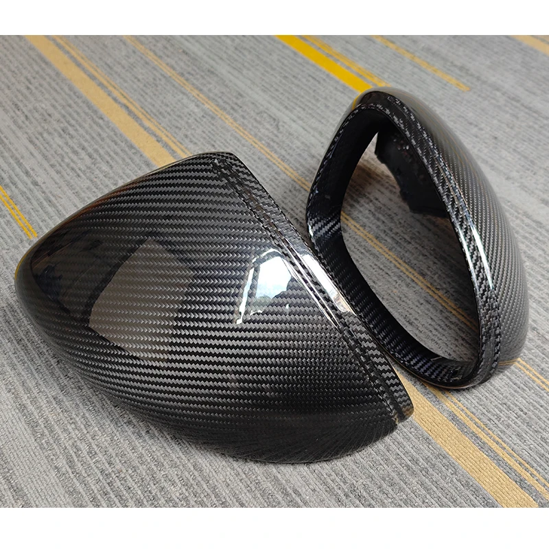 Suitable for  2018-2024 Cayenne Panamera Carbon Fiber Rearview Mirror 718Boxster Cayman 911Carrera Rearview Mirror