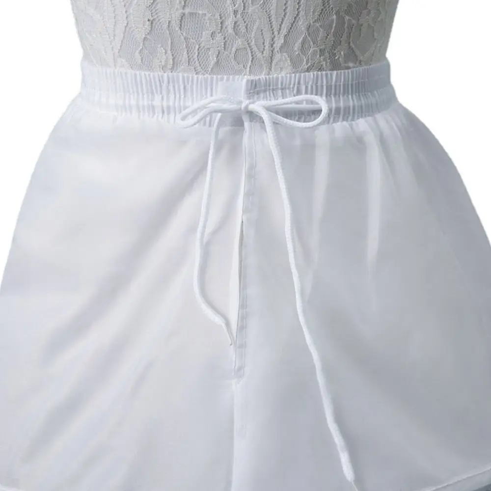 New White Girls Petticoat Crinoline 1/2/3 Hoops Short Crinoline Skirt Underskirt Children