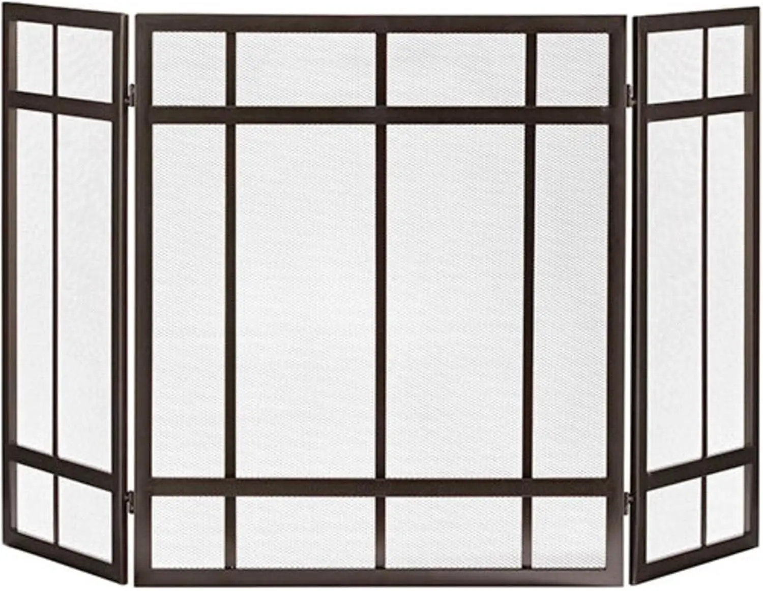 

Mission Style 3-Panel Fireplace Screen