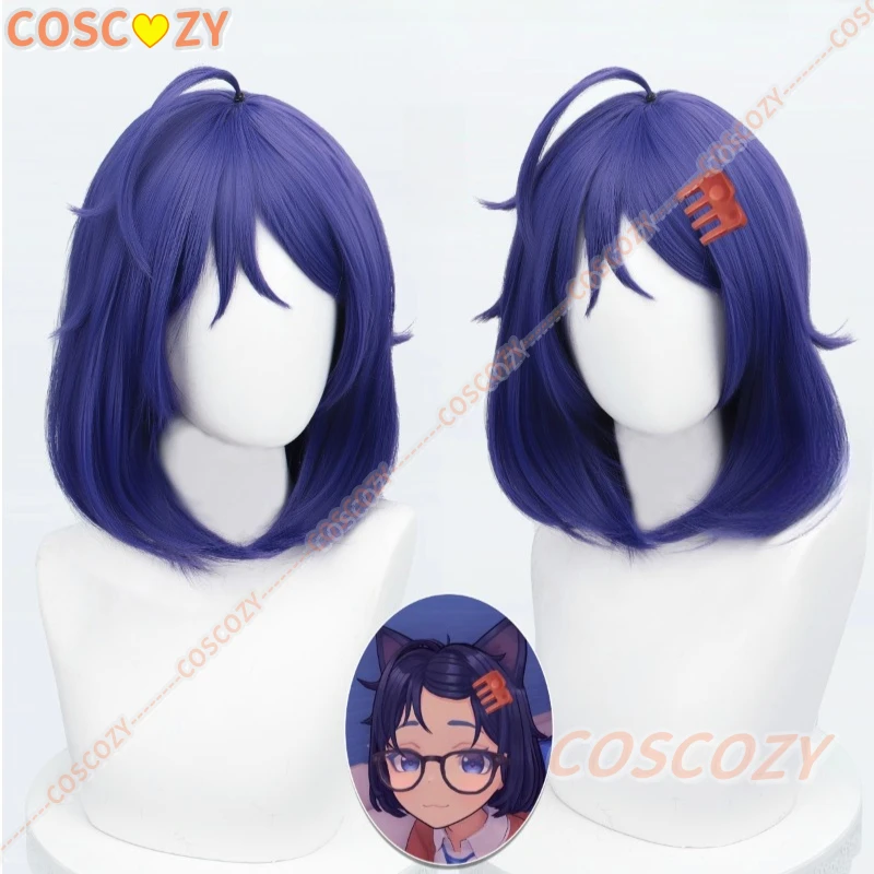 MiSide مجنون ميتا ميلا تأثيري لعبة ميتا شعر مستعار تأثيري لعب الأدوار قصيرة الأرجواني الشعر ميتاس ياندري الزي الدعائم أنيمي نمط #2