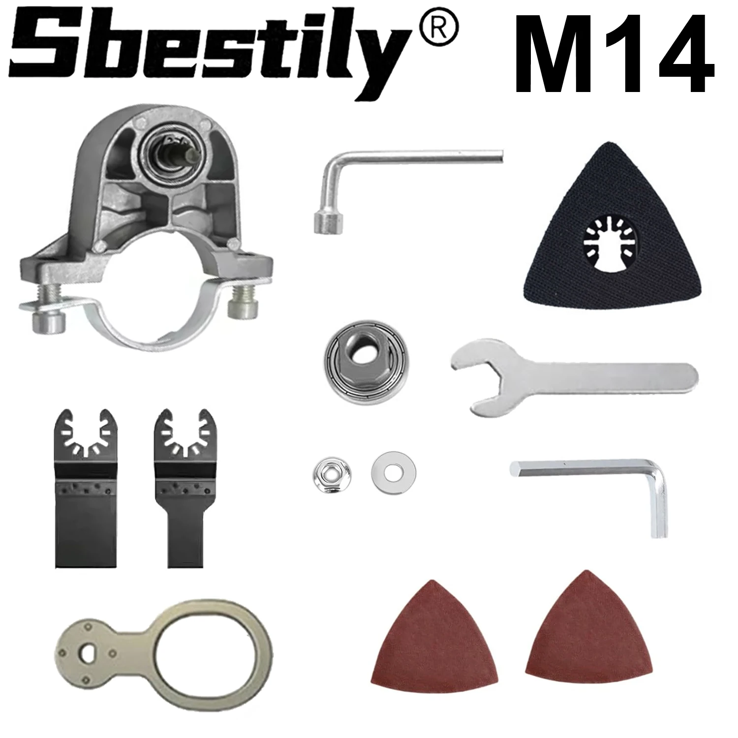 M14 Thread Conversion Universal Head Adapter For 115mm/125mm Angle Grinder Polisher Polishing Oscillating Tool