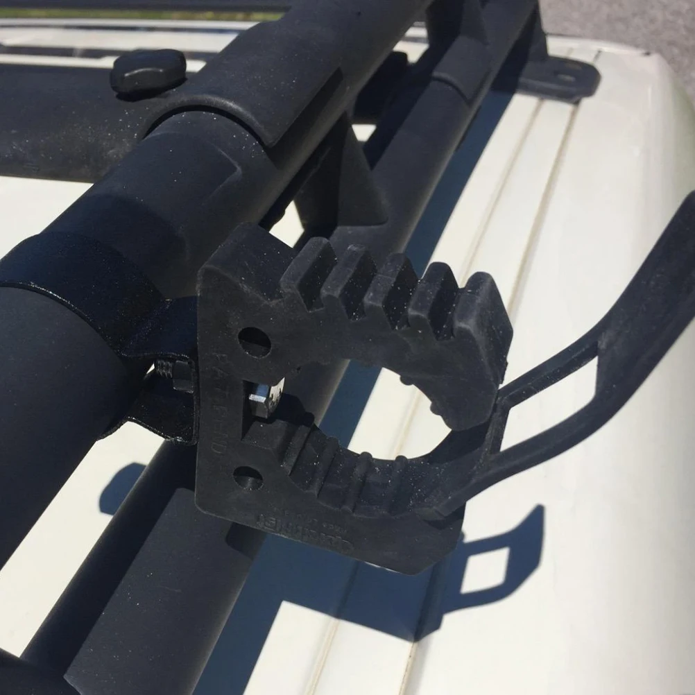 

2Pcs Red Securing Clip Quick Release Rubber Pole Clamp for Shovels Tools Mounting ATV Car Accessories Install