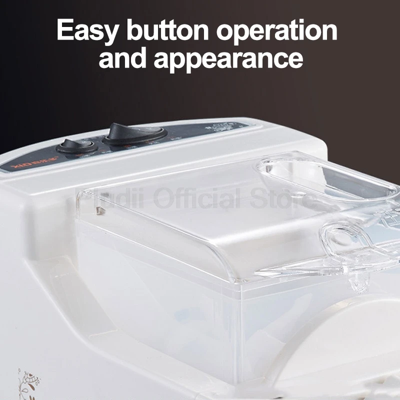 Mesin Pembuat Mie Otomatis 110V/220V dengan Mie Anti Lengket dan 9 Pilihan Cetakan Operasi Satu Tombol untuk Penggunaan Dapur Rumah