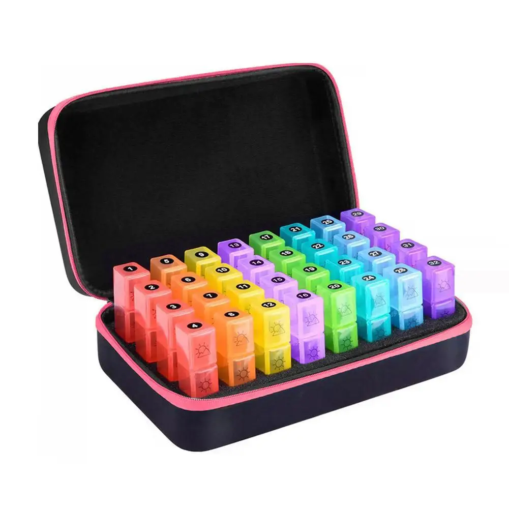 

1pcs New Monthly Pill Organizer A Day, Daily Pills Box Organizer, One Month Medicine Pill Case, Pills Holder To Hold Supplemen