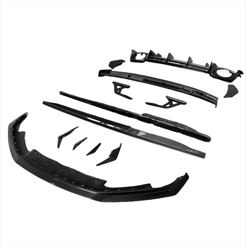 2019-2023 New for Audi R8 Upgraded GT WRD Track Edition Dry Carbon Fiber Body Kit Front Lips Rear Lips Side Skirts Tail Wing