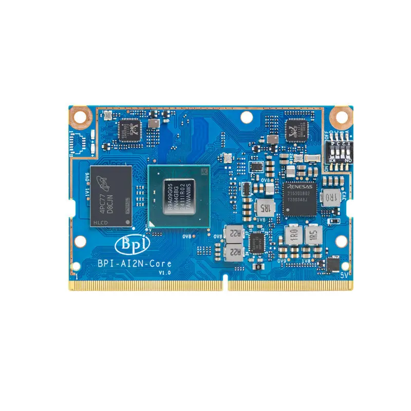Banana Pi BPI-AI2N open-source hardware AI development board adopts Renesas Electronics’ RZ/V2N vision AI processor.