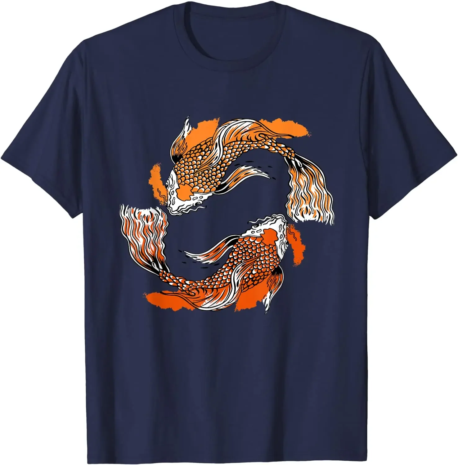 Koi Fish Japanese Carp T-Shirt. Premium Cotton Short Sleeve O-Neck Mens T Shirt New S-3XL