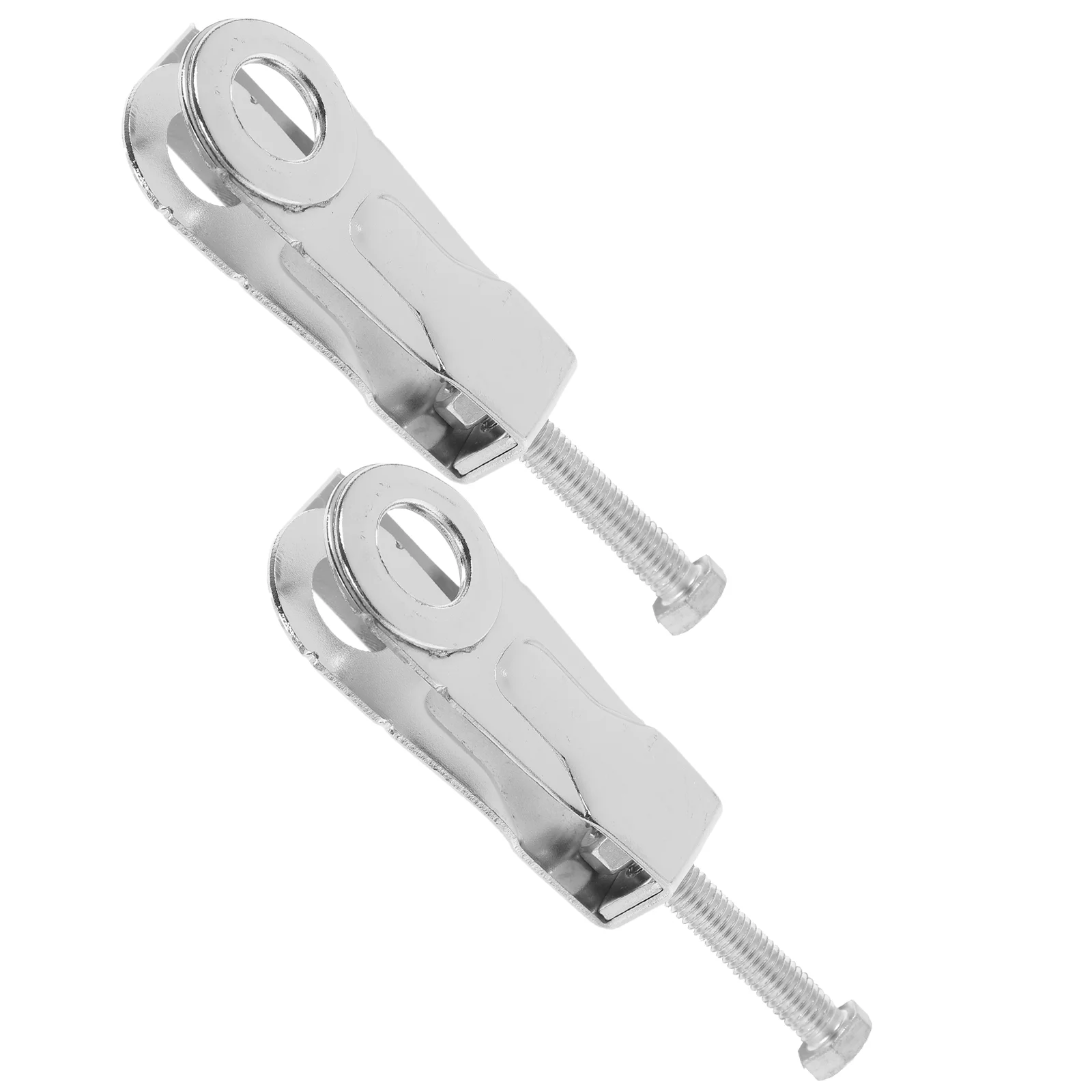 Tensor de cadena de motocicleta, herramienta de ajuste de cadena ajustable, Compatible con modelos de amplia gama, ajuste preciso y suave, 2 uds.