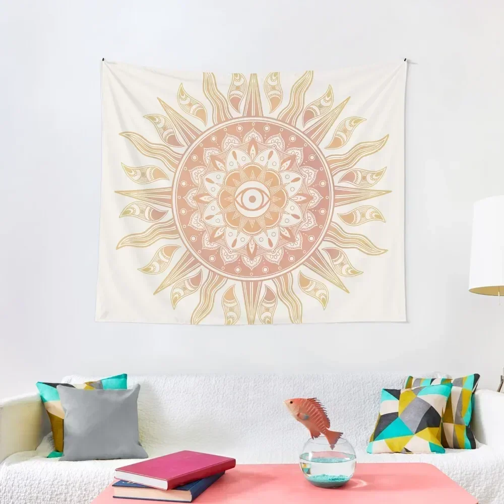 

Celestial Sun Mandala Tapestry Decorative Wall Wall Deco Room Decore Aesthetic Home Decor Aesthetic Tapestry