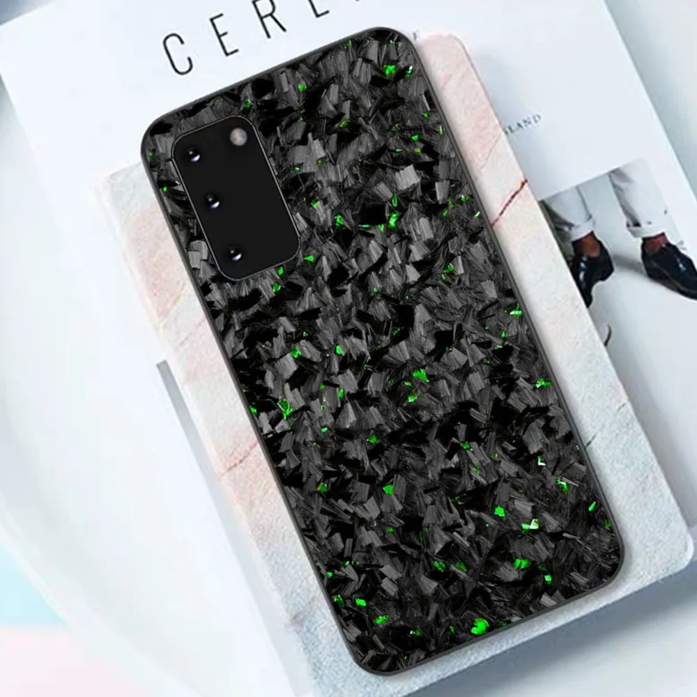 Forged Carbon Fundas Phone Case For Samsung S 9 10 20 21 22 23 30 23 24 Plus Lite Ultra FE S10lite Fundas