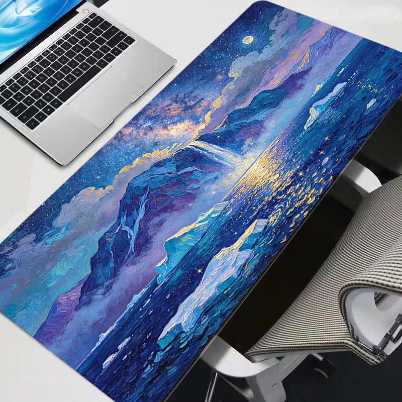 Mouse Pad Abstract Oil Painting Computer Speed Type Carpet Mat For e-sports Players Laptop Keyboard Mousepad Office Desk Mat