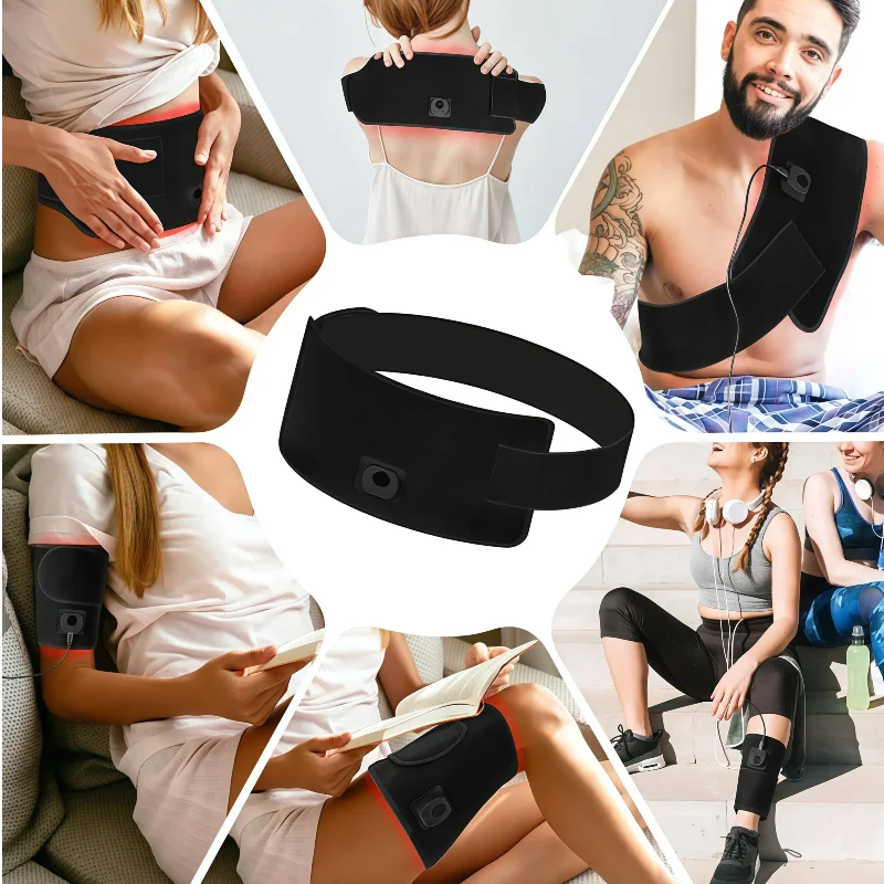 

USB Red Light Relaxation Strap,660&850nm Near-infrared Light,Relieve Muscles Waist Neck Shoulder Hand Wrist Chin Pad HealthCare