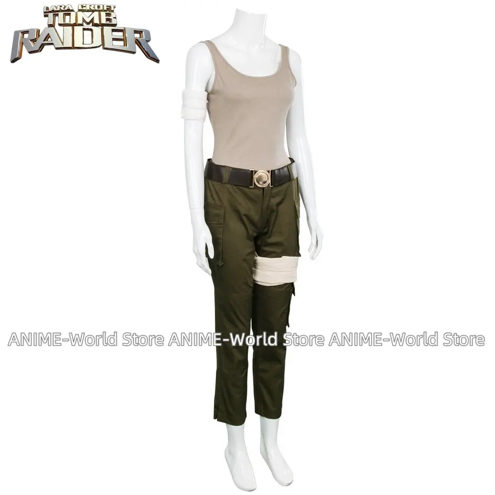 New Lara Croft Costume Tomb Raider Lara Croft Costume Halloween Christmas Game Cosplay Adult Women Cosplay Costume Custom Made