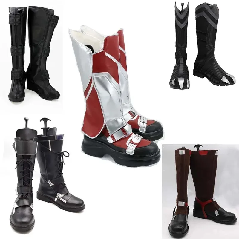 Аниме Капитан 4 Новый мир Сам сапоги Косплей Фильм 2025 Обувь солдата США Хэллоуин Карнавал Вечеринка yi; 4