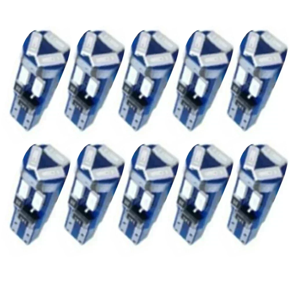 10 pz/set 12V 1.32W Luce del cruscotto dell'auto ad alta efficienza energetica multiuso per la luce dello strumento, la luce di lettura T5-4014 Lampadina a LED