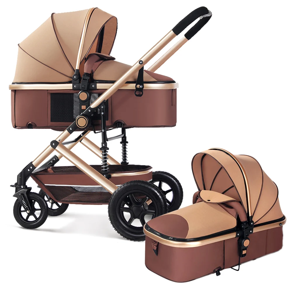 Hete Verkoop Coches Para Bebes. Luxe 3 In 1 Kinderwagen Kinderwagen Lichtgewicht Reis Opvouwbare Kinderwagens 3 In 1