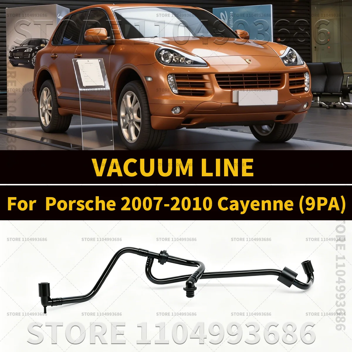 For Porsche 2007 2008 2010 Cayenne (9PA 957) Car Accessories Vacuum Hose OEM 95535557941 95535557940 view 3