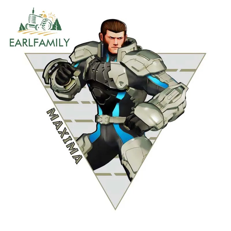 EARLFAMILY 13cm x 12.3cm Mecha Boy Fighter Decal Warrior Robot Boxing Arcade Game Auto Car Stickers Waterproof VAN Graphics