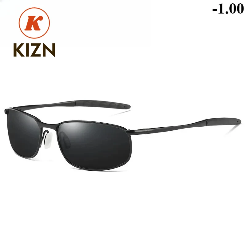 

KIZN -100-125-150-175-200 Myopia Sunglasses Polarized Men's Driving Glasses Night Vision Customized Optical Prescription Sunglas