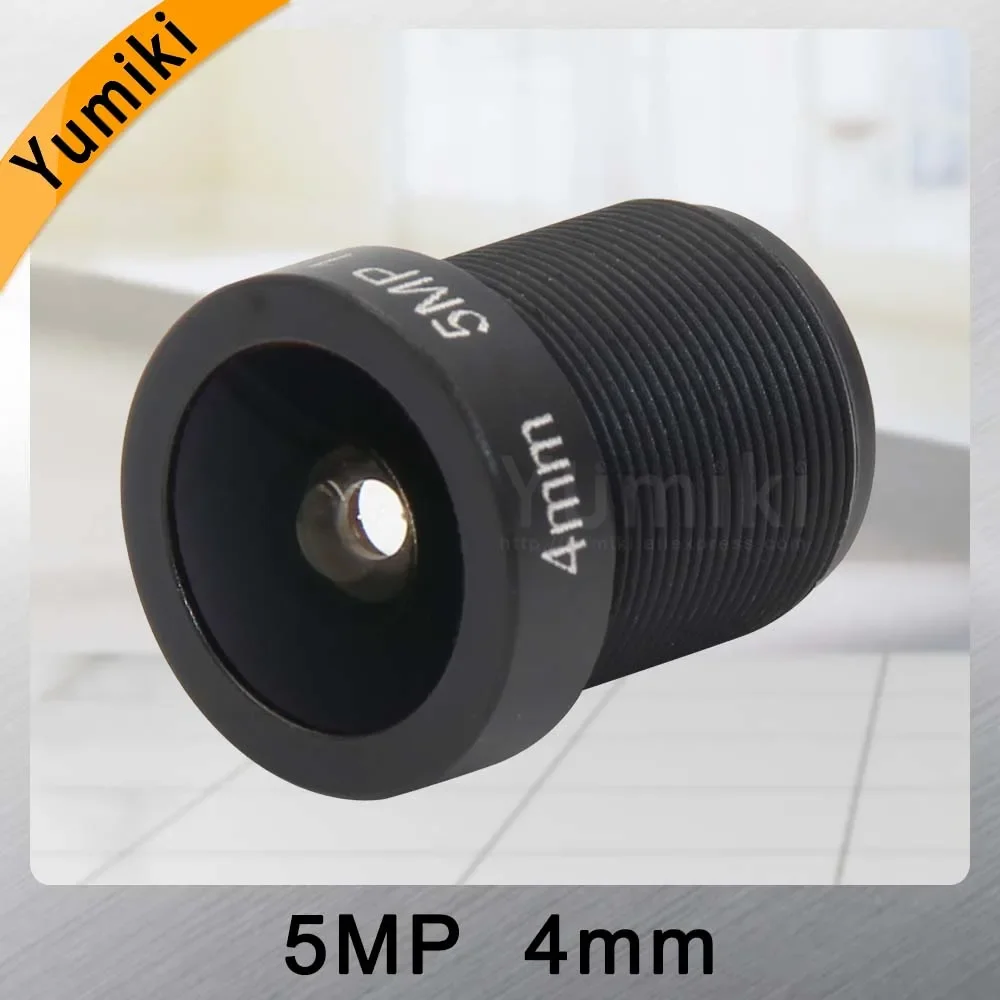 Yumiki 5.0Megpixel M12 MTV 4mm 5MP HD CCTV Camera Lens IR HD Security Camera Lens Fixed Iris