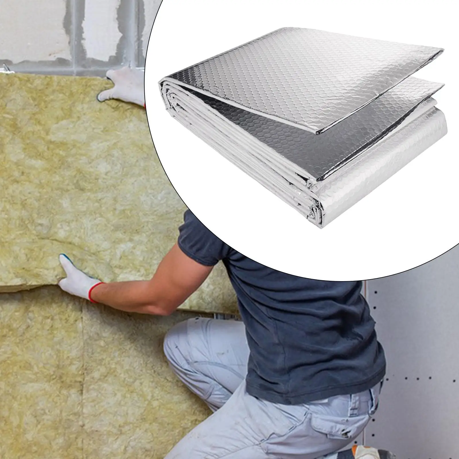 

Пленка-изолятор с пузырьками воздуха, простая в использовании, 5 метров, многофункциональная теплоизоляционная пленка для окон, гаражных ворот, крыши и стен дома