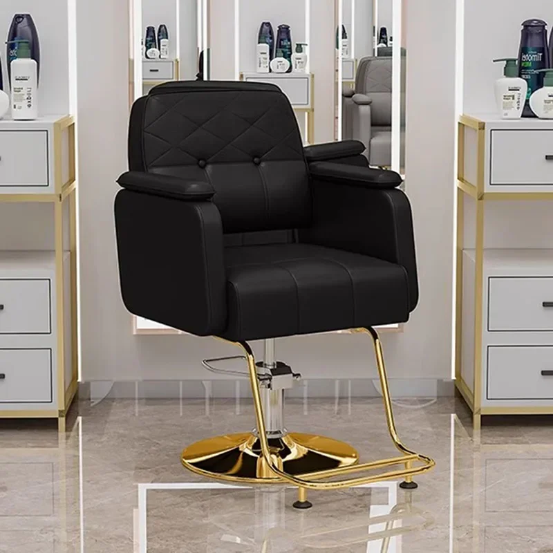 Modern Professional Hairdresser Barber Chairs Barbershop Perm Shave Barber Comfort Simple Salon Shop Professional Furniture