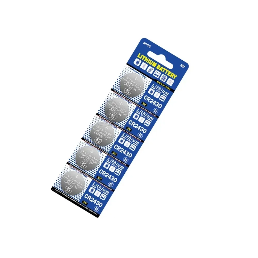 NEW CR2430 3V Lithium Battery CR 2430 DL2430 BR2430  Button Coin Batteries for BMW Key Fob Watch Alarm Clock Remote Control