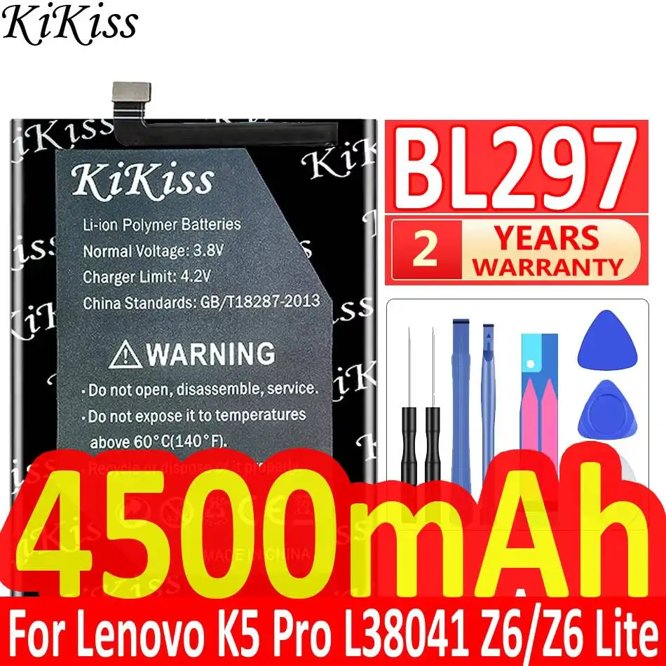 

Аккумулятор для мобильного телефона Lenovo K5 Pro L38041 Z6 Z6 Lite 4500 мАч с быстрой зарядкой BL297