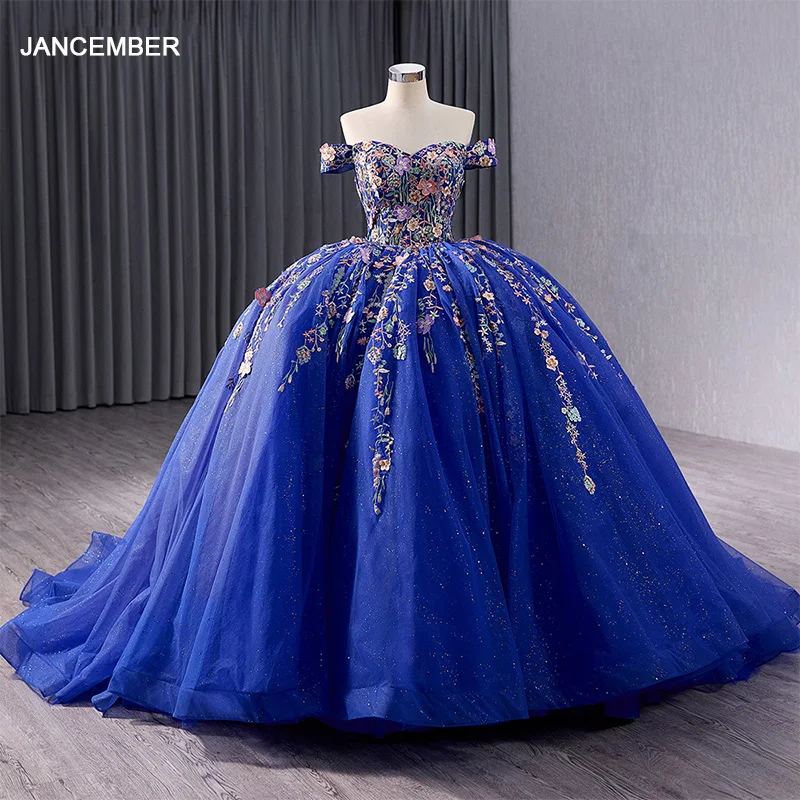 Exquisite Popular Design Quinceanera Dresses For Gril Floor-Length Sweetheart Cap Sleeve Embroidery vestidos 15 años RSM2310518