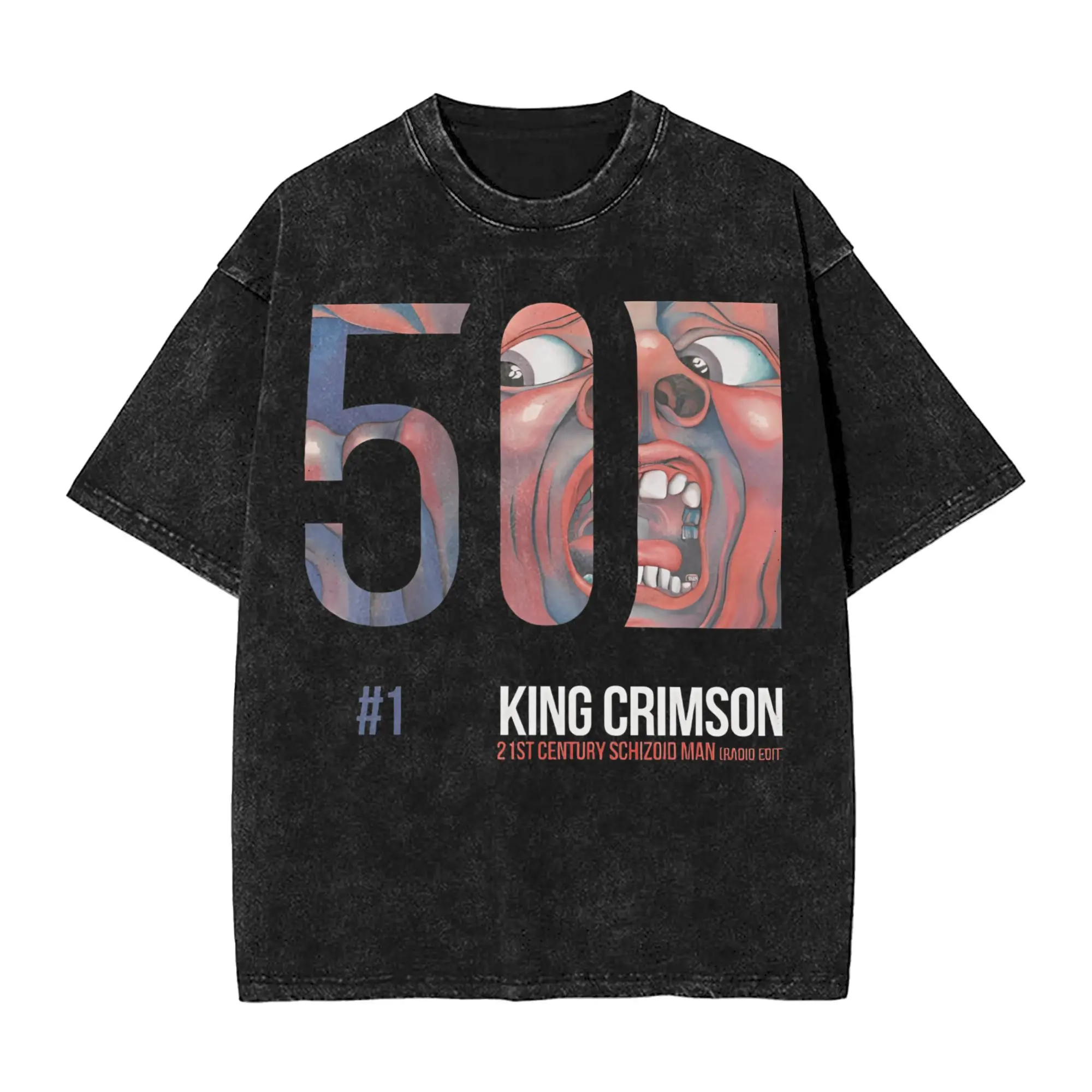 

King Crimsons T-Shirt Summer 50th Anniversary Aesthetic T Shirts Cotton Hip Hop Tshirt For Mens Short-Sleeve Print Tops